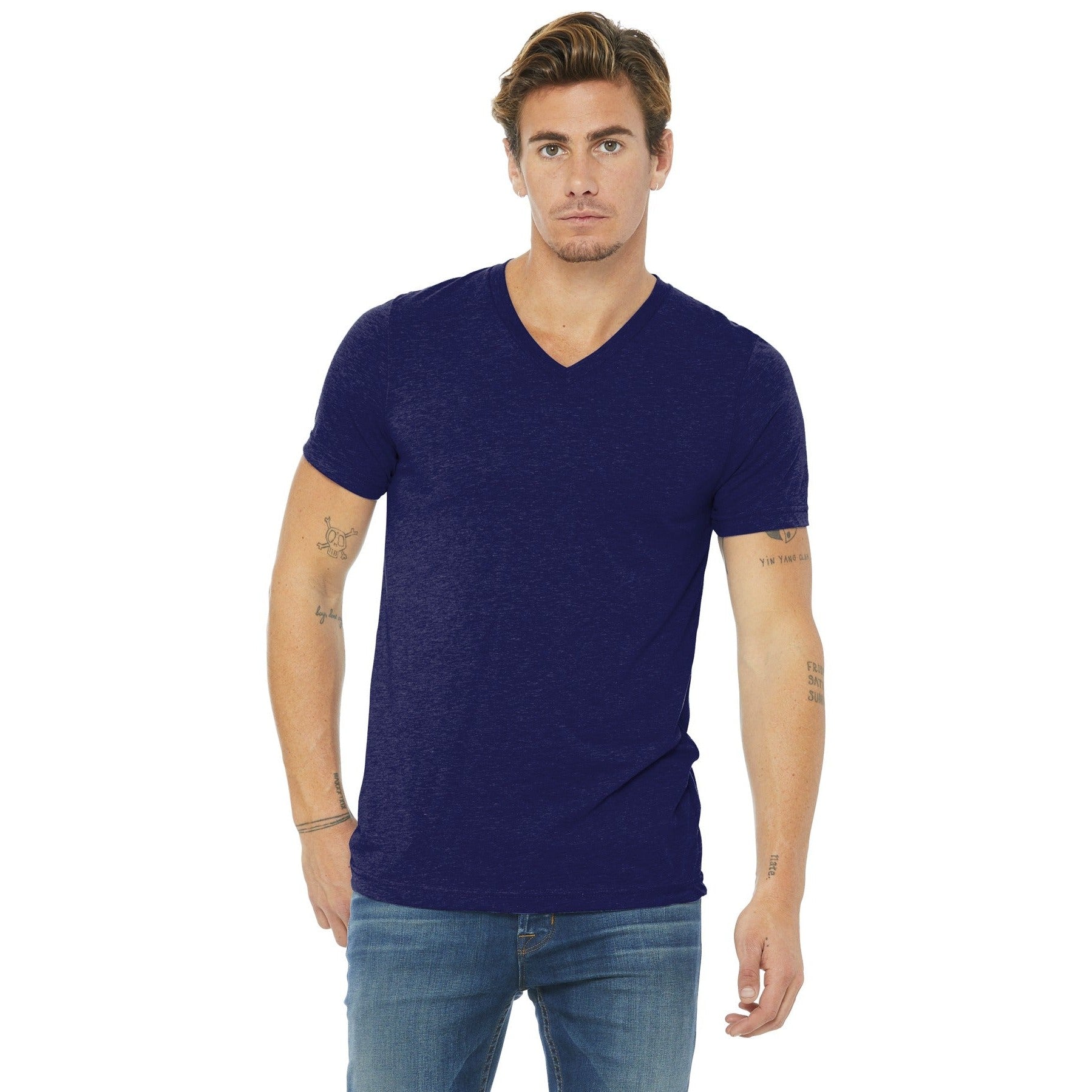 Bella + Canvas-BELLA+CANVAS ® Unisex Triblend Short Sleeve V-Neck Te. BC3415-MedTech-6